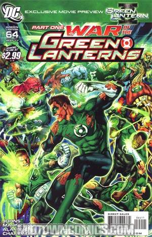 Green Lantern Vol 4 #64 1st Ptg Regular Ivan Reis Cover (War Of The Green Lanterns Part 1)