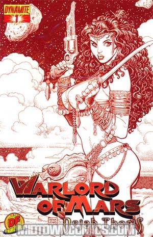 Warlord Of Mars Dejah Thoris #1 DF Exclusive Arthur Adams Martian Red Cover
