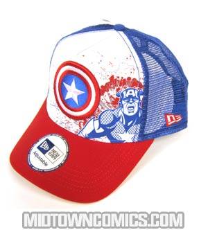 Captain America Trucker Boom Mesh Back Cap