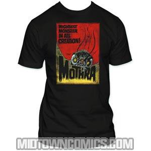 Godzilla Mightiest Mothra 30/1 Black T-Shirt Large