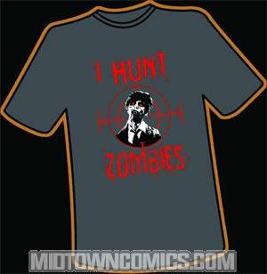 I Hunt Zombies Spring Infection T-Shirt Large