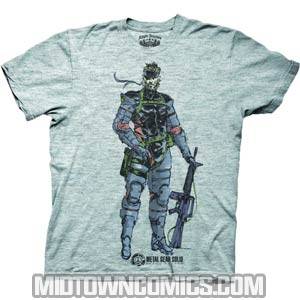 Metal Gear Solid Peace Walker Naked Snake Grey T-Shirt Large