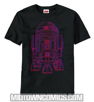 Star Wars Basic Artoo Black T-Shirt Large