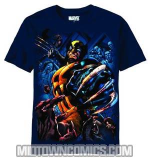 Wolverine Slasher Navy T-Shirt Large