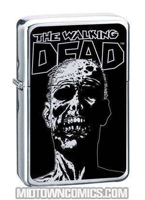 Walking Dead Enamel Lighter - Dead Head
