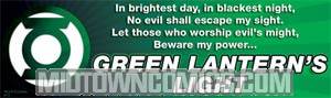 Green Lantern Oath Bumper Sticker (45102S)