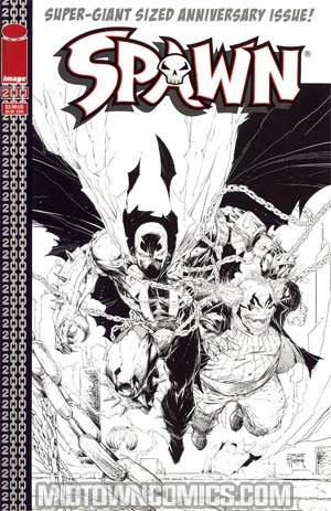 Spawn #200 Cover I Incentive Jim Lee Black & White Cover