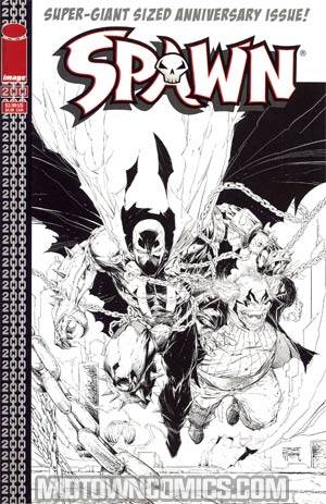 Spawn #200 Incentive Jim Lee Black & White Cover