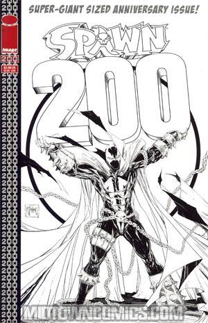 Spawn #200 Incentive Todd McFarlane Black & White Cover