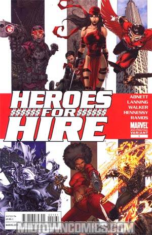 Heroes For Hire Vol 3 #1 Cover E 2nd Ptg Brad Walker Variant Team Cover