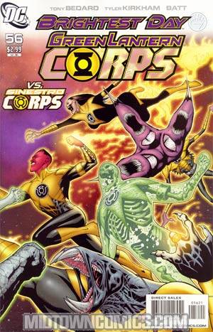 Green Lantern Corps Vol 2 #56 Cover B Incentive Patrick Gleason Variant Cover (Brightest Day Tie-In)