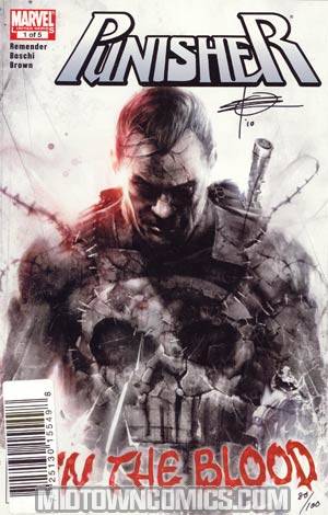 Punisher In The Blood #1 Cover B DF Signed By Rick Remender