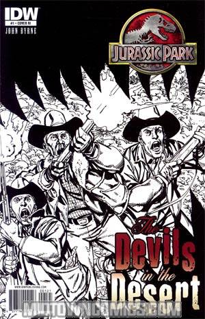 Jurassic Park The Devils In The Desert #1 Incentive John Byrne Sketch Cover