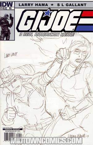 GI Joe A Real American Hero #162 Incentive Larry Hama Sketch Variant Cover