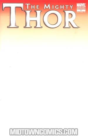 Mighty Thor #1 Cover B Variant Blank Cover