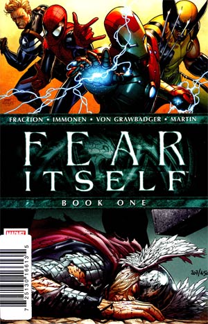 Fear Itself #1 Cover G DF Signed By Matt Fraction With Bonus Book
