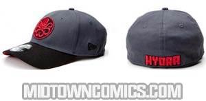 Captain America Movie Hydra Symbol Official Grey Black Cap Flex Fit M/L