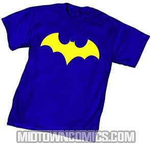 Batgirl Symbol Purple T-Shirt Large