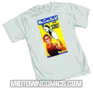 We Can Do It With Science Ash T-Shirt Large