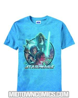 Star Wars Prepare For Glory Turquoise T-Shirt Large