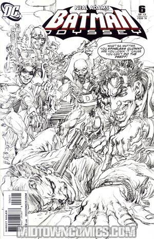 Batman Odyssey Vol 1 #6 Cover B Incentive Neal Adams Sketch Cover