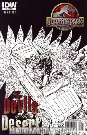 Jurassic Park The Devils In The Desert #2 Incentive John Byrne Sketch Cover