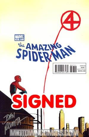 Amazing Spider-Man Vol 2 #657 Cover B DF Signed By John Romita Sr 