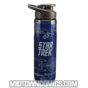 Star Trek Enterprise 27-Ounce Stainless Steel Flip-Top Water Bottle