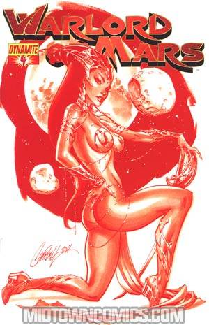 Warlord Of Mars #4 Incentive J Scott Campbell Martian Red Cover