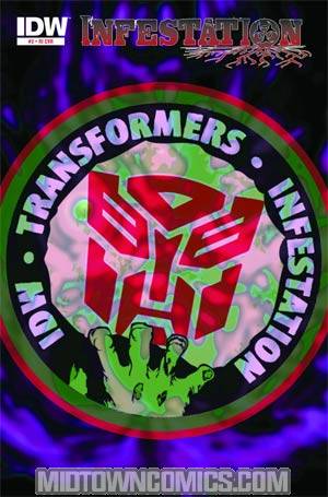Transformers Infestation #2 Incentive Zombie-Fied Transformers Logo Variant Cover