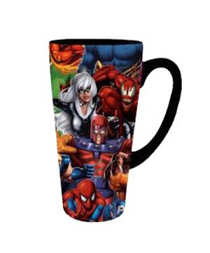 Marvel Heroes Tall Latte Ceramic Mug