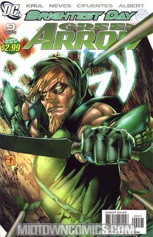 Green Arrow Vol 5 #9 Cover B Incentive Shane Davis Variant Cover (Brightest Day Tie-In)