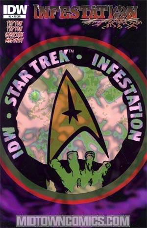 Star Trek Infestation #2 Incentive Zombie-Fied Star Trek Logo Variant Cover