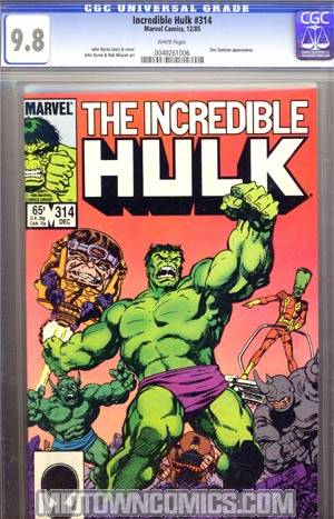Incredible Hulk #314 Cover C CGC 9.8