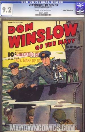 Don Winslow Of The Navy #13 CGC 9.2 Crowley Pedigree/File Copy