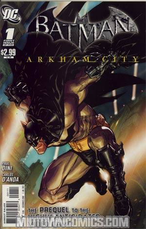 Batman Arkham City #1 Cover A Regular Carlos Danda Cover