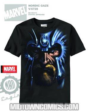 Thor Nordic Gaze Black T-Shirt Large