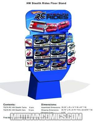Hot Wheels R/C Stealth Rides Power Tread Assortment Case