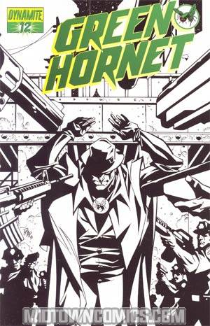 Kevin Smiths Green Hornet #12 Cover F Incentive Phil Hester Black & White & Green Cover