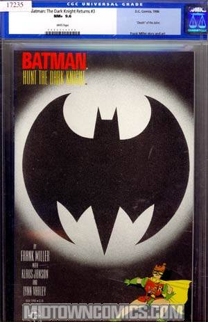 Batman The Dark Knight Returns #3 Cover C CGC 9.6