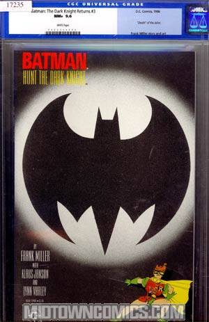 Batman The Dark Knight Returns #3 CGC 9.6