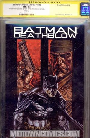 Batman Deathblow After The Fire #2 CGC 9.6 Signature Series Signed By Brian Azzarello