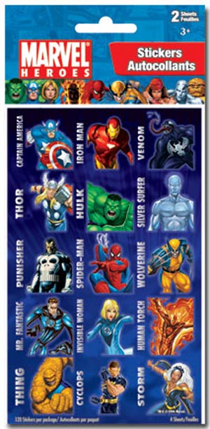 Marvel Heroes #2 4-Sheet Activity Sticker Value Pack