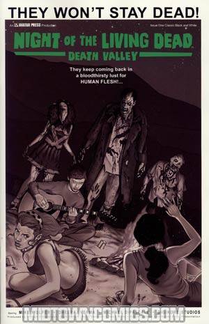 Night Of The Living Dead Death Valley #1 Incentive Classic Black & White Edition