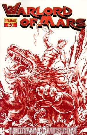 Warlord Of Mars #5 Incentive Stephen Sadowski Martian Red Cover