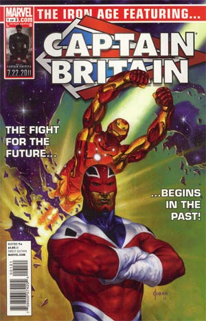 Iron Age #1 Variant Captain Britain By Joe Jusko Cover