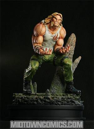 Sabretooth Street Clothes Previews Exclusive Statue By Bowen