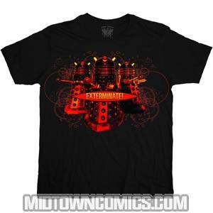 Doctor Who Three Red Daleks T-Shirt Large