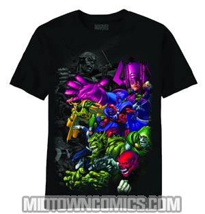 Marvel Villains Stand Your Ground Black T-Shirt Large