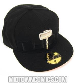 Thor Movie Hammer Tone Black Cap - Size 7 3/4 (61.5 cm / 24.25 in)